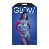 Glow-in-the-Dark Zipper Bralette and Thong Set
