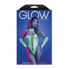 UV Reactive Rhinestone Teddy with Gloves and Leg Warmers