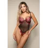 Opulence Embroidered Mesh Teddy with Pearl Detail