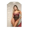 Opulence Embroidered Mesh Teddy with Pearl Detail