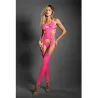 Sheer Halter Bodystocking with G-String Set