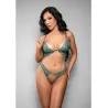 Aerin Lace Bra and Panty Set with Removable Chain