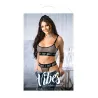 Metallic Fishnet Bralette with Matching G-String