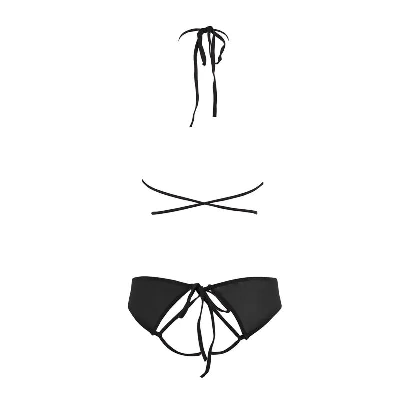 Allure Marley Mesh Peek A Boo Top & Open Panty