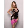 Ombre Keyhole Halter Dress