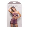 Halter Dress with Cut-Outs and Key Ring Details