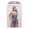 Rhinestone Net Halter Dress