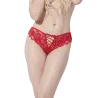 Lace-Up Tanga Panty with Jewel Detail | LunaVixen