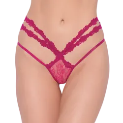 Lace Strappy Backless Tanga Panty
