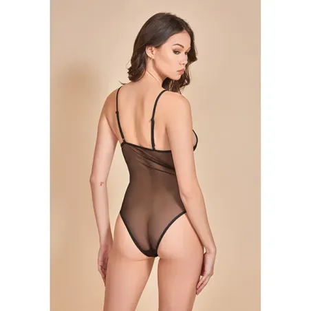 Mesh Soft Cup Teddy with Contrast Lines
