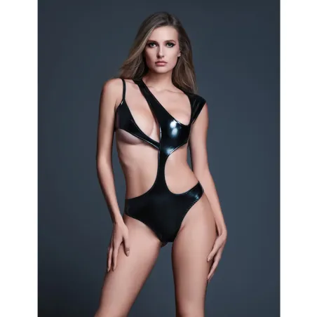 Allure Risque Lover Latex Look Vinyl Peek-A-Boo Teddy