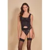 Garter Bustier and Panty Set