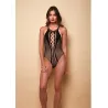 Lights Off Halter Neck Teddy with Cut-Out Detail