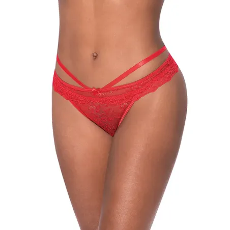 Ooh La Lace Peek-a-Boo Cheeky Panty with Cross-Strap Detail