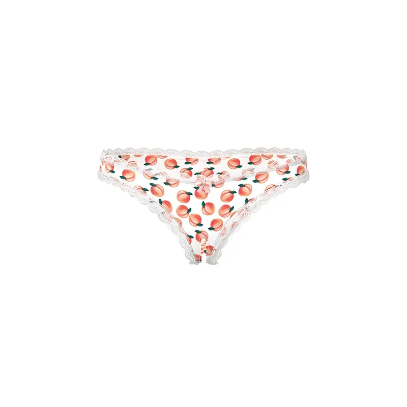 Sweet Treats Crotchless Boy Short with Peach Lube