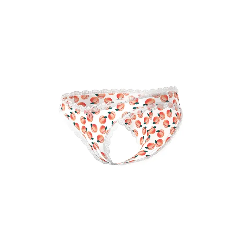 Sweet Treats Crotchless Boy Short with Peach Lube