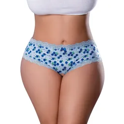 Sweet Treats Crotchless Boy Short with Blueberry Lube