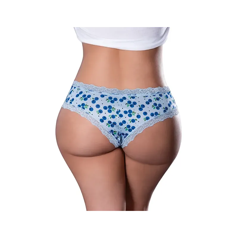 Sweet Treats Crotchless Boy Short with Blueberry Lube
