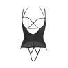 Allure Angelina Sheer Mesh Under Bust Teddy