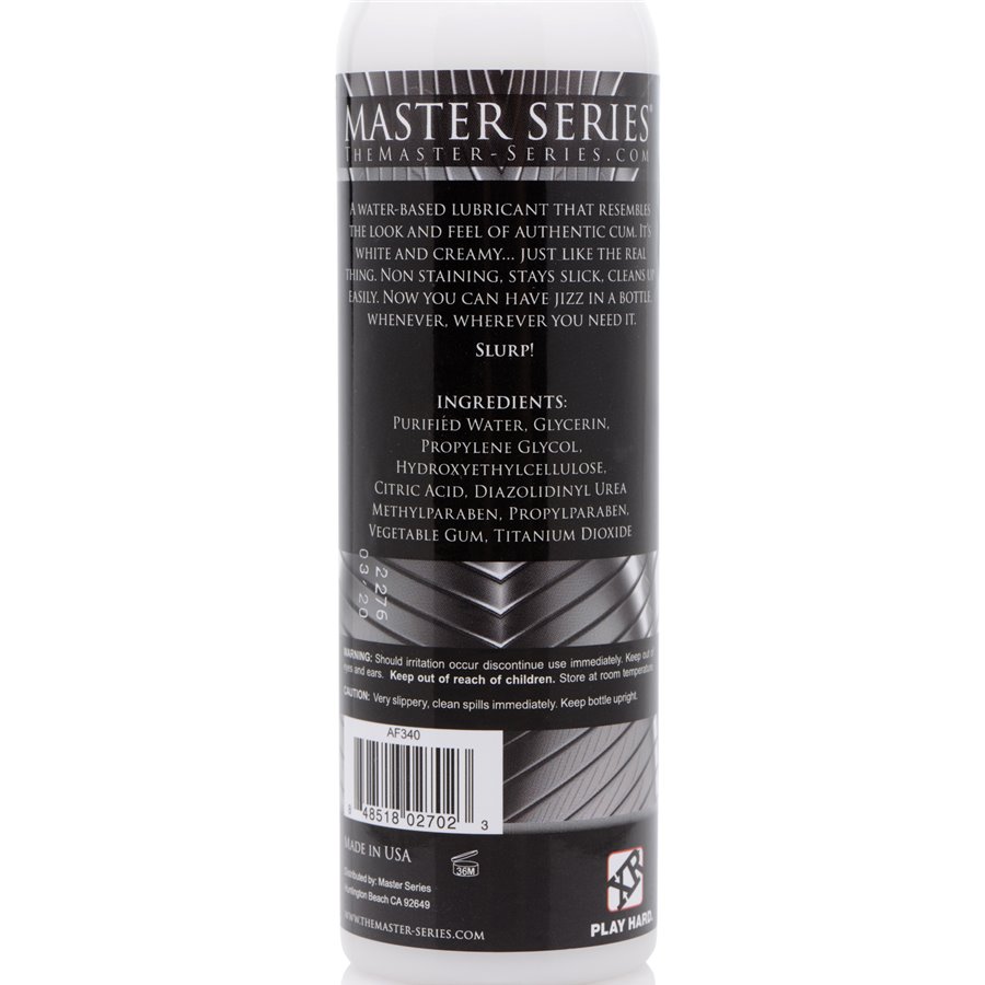 Master Series Jizz Unscented Lube - 8 oz