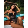 Chantilly Lace and Satin Teddy with Underwire