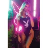 Scoop Neck Bunny Logo Teddy with Thong Back