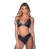 Disco Fever Rhinestone Bralette and Thong Set