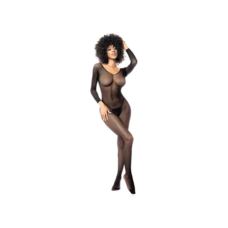 Long Sleeve Fishnet Bodystocking