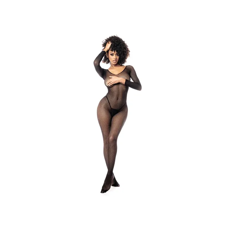 Long Sleeve Fishnet Bodystocking