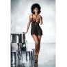 Mesh and Lace Two-in-One Teddy with Detachable Skirt