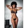 Mesh and Lace Two-in-One Teddy with Detachable Skirt