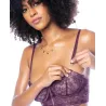 Floral Lace Underwire Bustier and High-Waist Thong Set