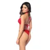 Lace Halter Top and Panty Set