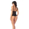 Mesh Babydoll with Embroidered Cups and Thong Set