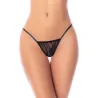 Sheer Lace Babydoll with Strappy Open Back and Thong