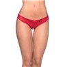 Crotchless Thong with Pearl Strand and Lace Front