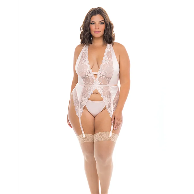 Noah Soft Cup Merry Widow with Garter Straps and G-String