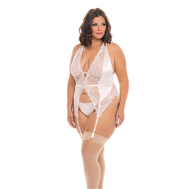 Noah Soft Cup Merry Widow with Garter Straps and G-String