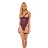 Elayne Open Shelf Cup Teddy with Garter Stays