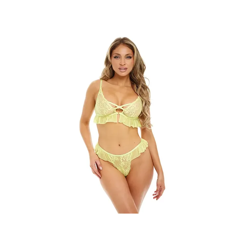 Noell Underwire Lace Bra and G-String Set