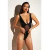 Soft Cup High Leg Vinyl and Mesh Teddy
