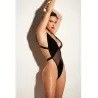 Soft Cup High Leg Vinyl and Mesh Teddy