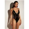 Soft Cup Vinyl and Mesh Teddy with Barbell