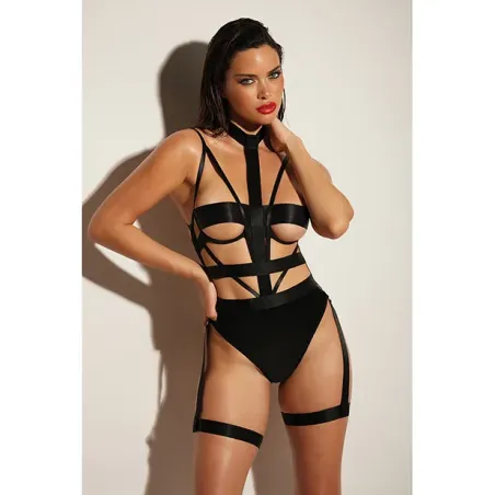 Vinyl Peek-A-Boo Teddy with Choker