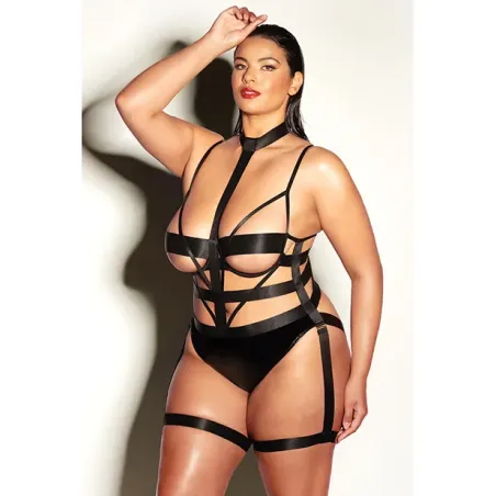Vinyl Peek-A-Boo Teddy with Choker