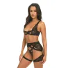Thalia Mesh and Lace Underwire 3-Piece Set