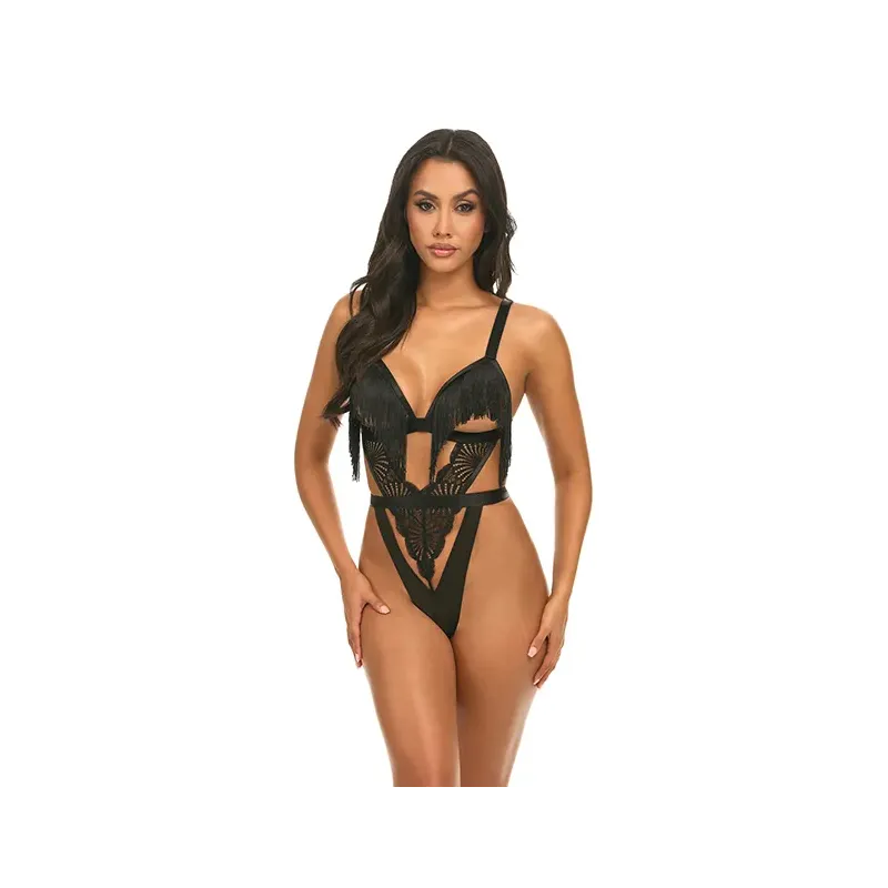 Annika Open Cup Teddy with Fringe Detail