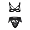 Annika Open Cup Cage Bra Set with Fringe and Tassel Detail