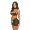 Perla Lace Three-Piece Set with Pearl Choker