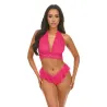Maylah Mesh and Lace Halter Bralette Set